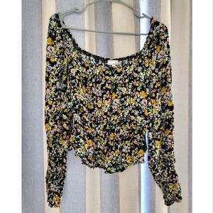 NWOT Long Sleeve Floral Top